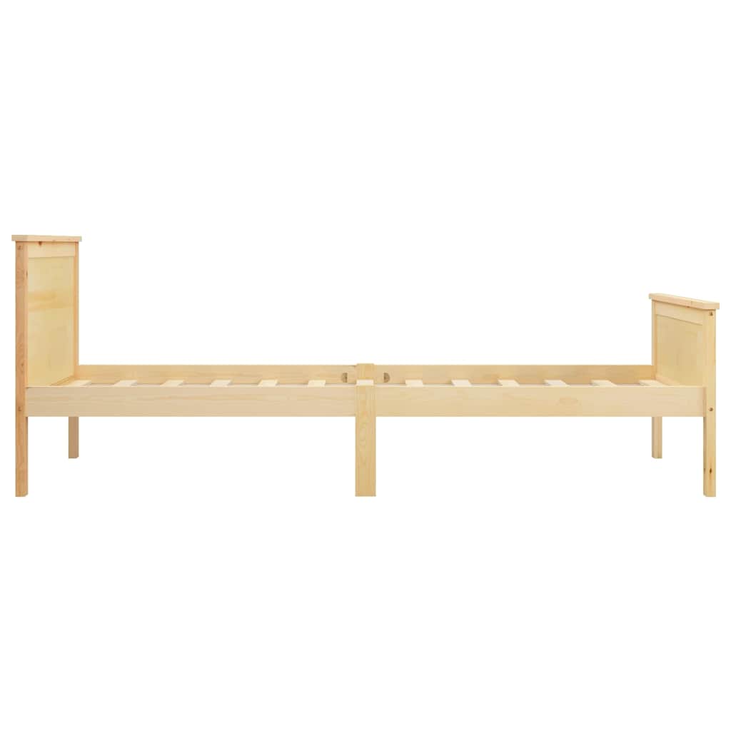 Cadre de lit sans matelas bois de pin massif 90x200 cm - XIOS