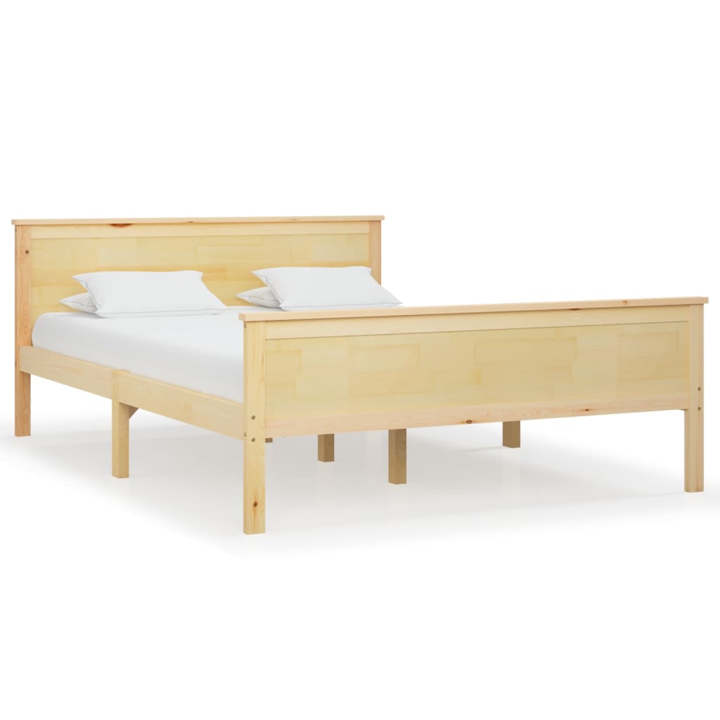 Cadre de lit sans matelas bois massif de pin 140x200 cm - XIOS