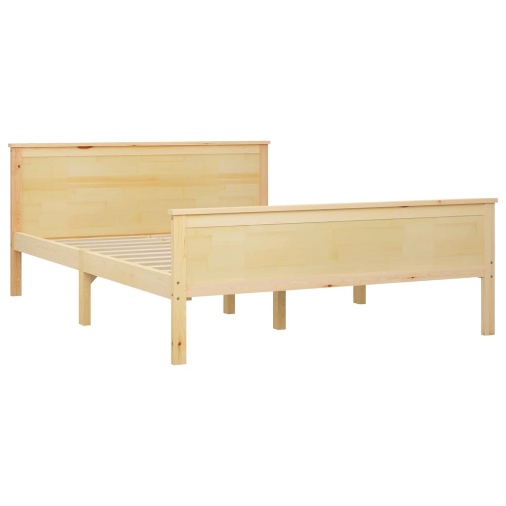 Cadre de lit sans matelas bois massif de pin 140x200 cm - XIOS