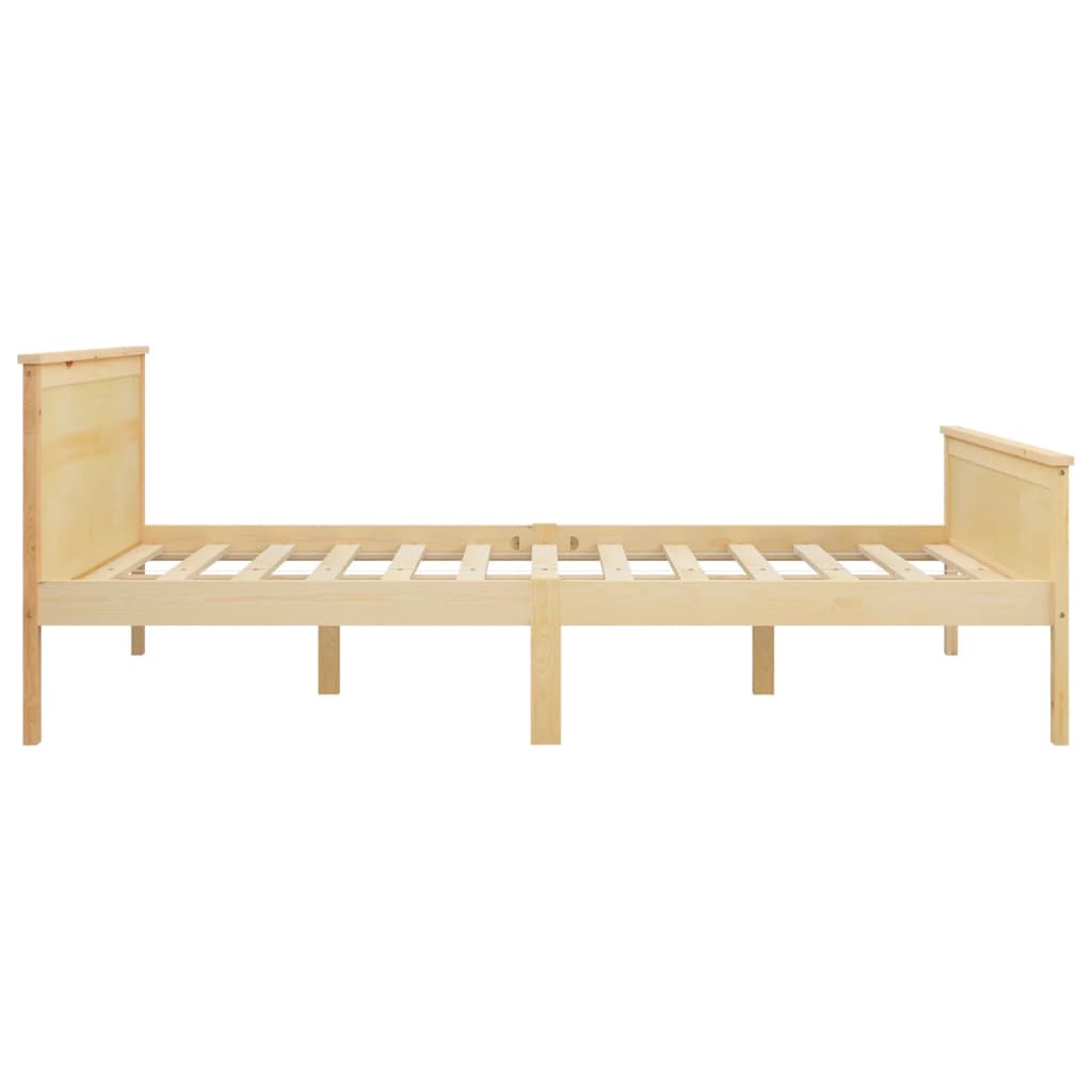 Cadre de lit sans matelas bois massif de pin 140x200 cm - XIOS