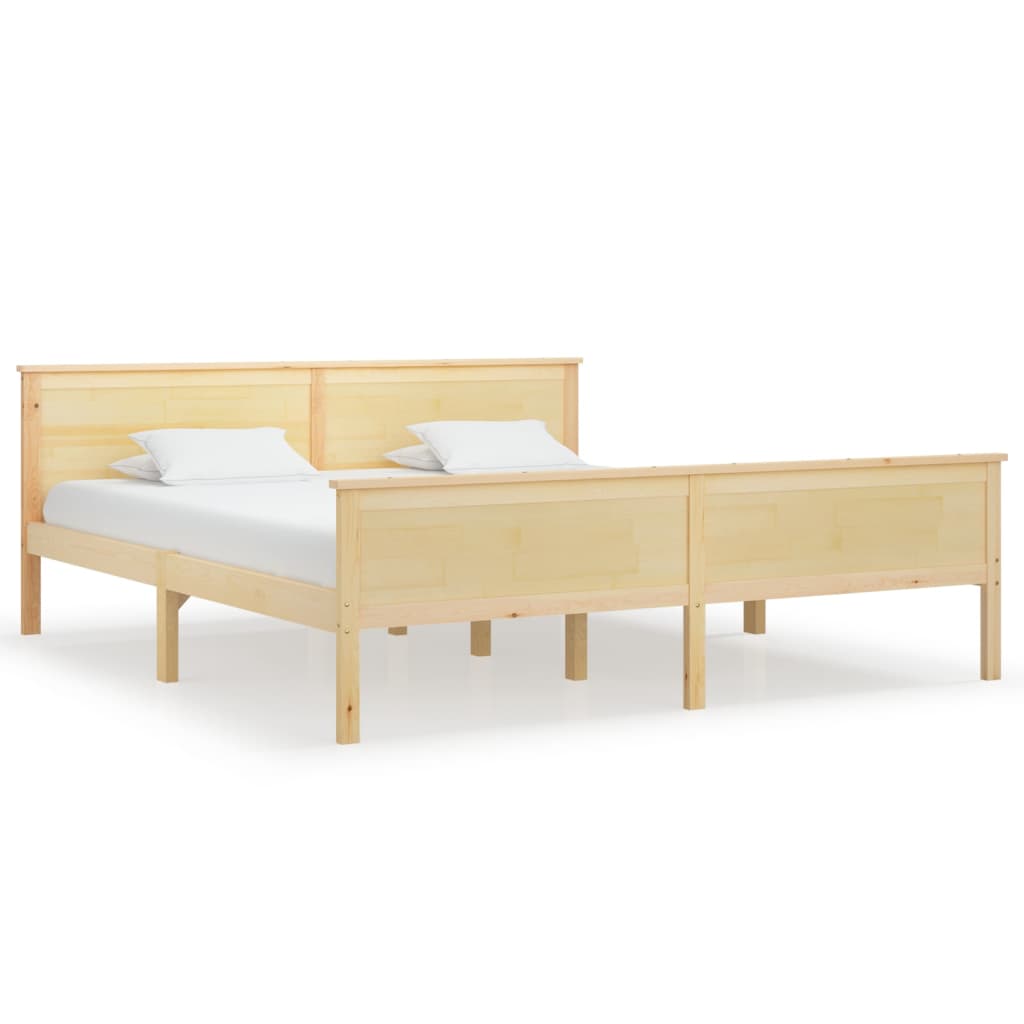 Cadre de lit sans matelas bois massif de pin 180x200 cm - XIOS