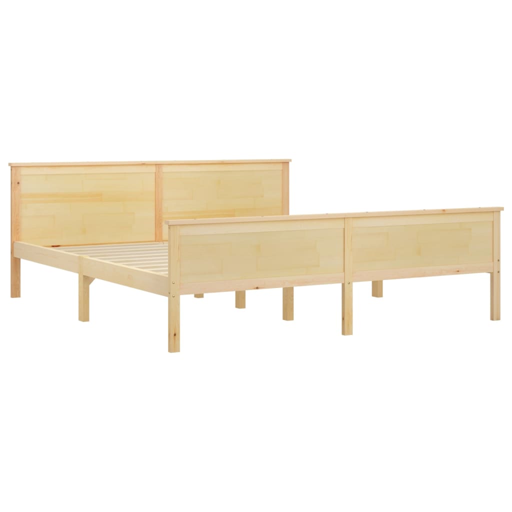 Cadre de lit sans matelas bois massif de pin 180x200 cm - XIOS