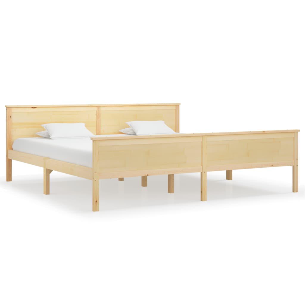 Cadre de lit sans matelas bois massif de pin 200x200 cm - XIOS