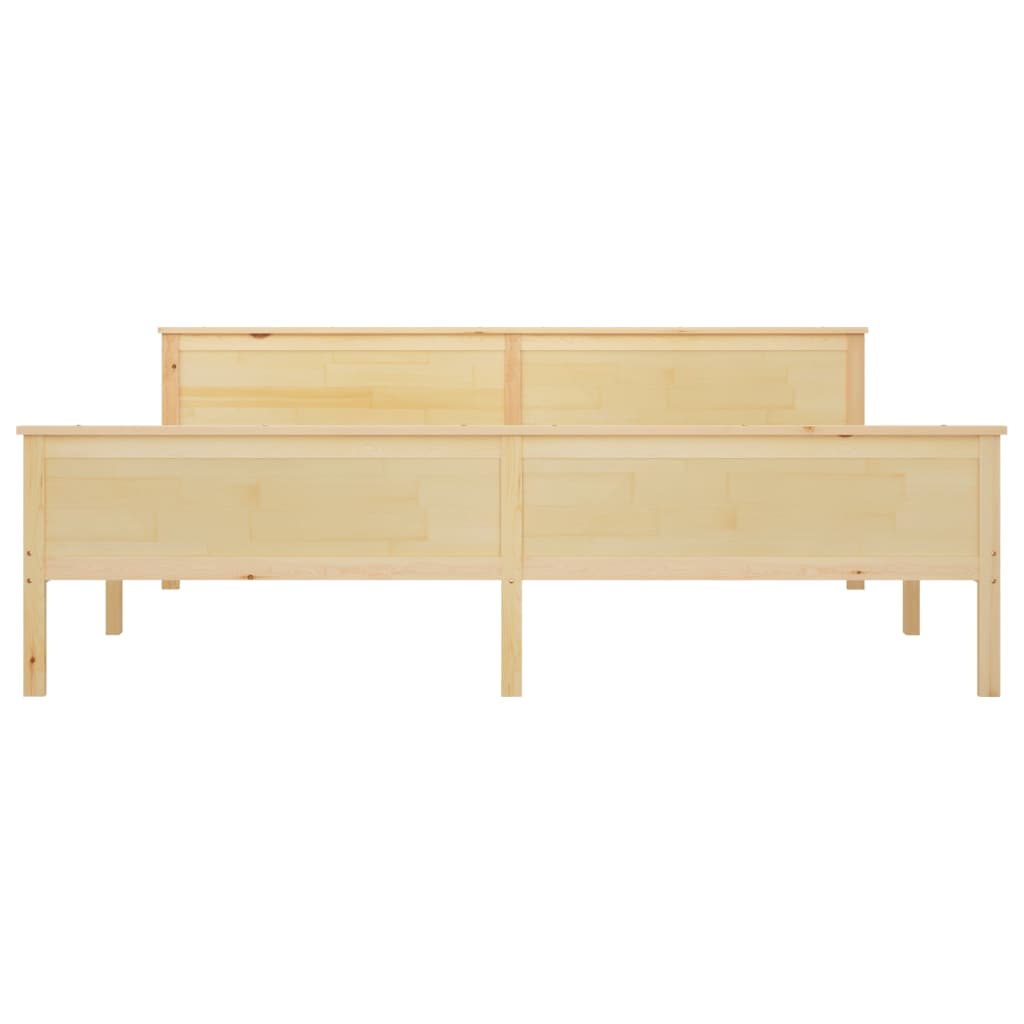 Cadre de lit sans matelas bois massif de pin 200x200 cm - XIOS