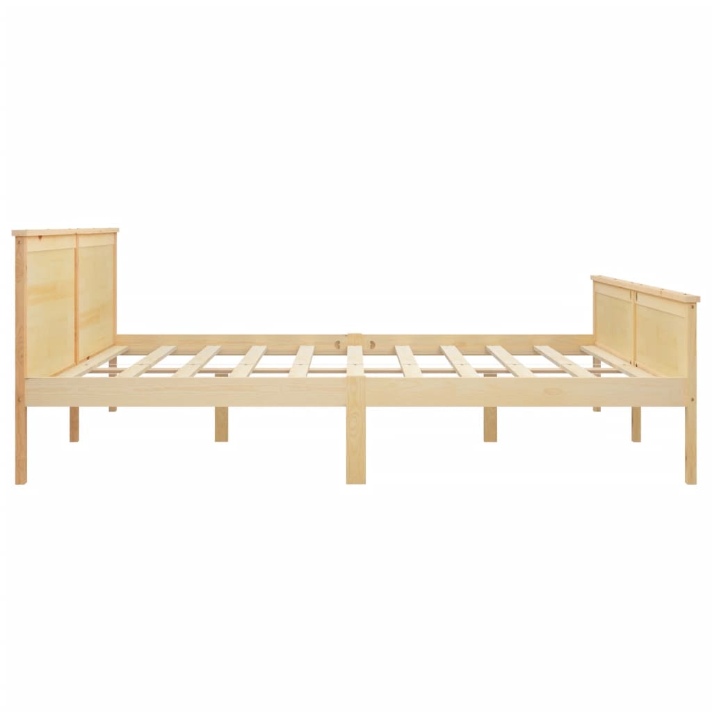 Cadre de lit sans matelas bois massif de pin 200x200 cm - XIOS