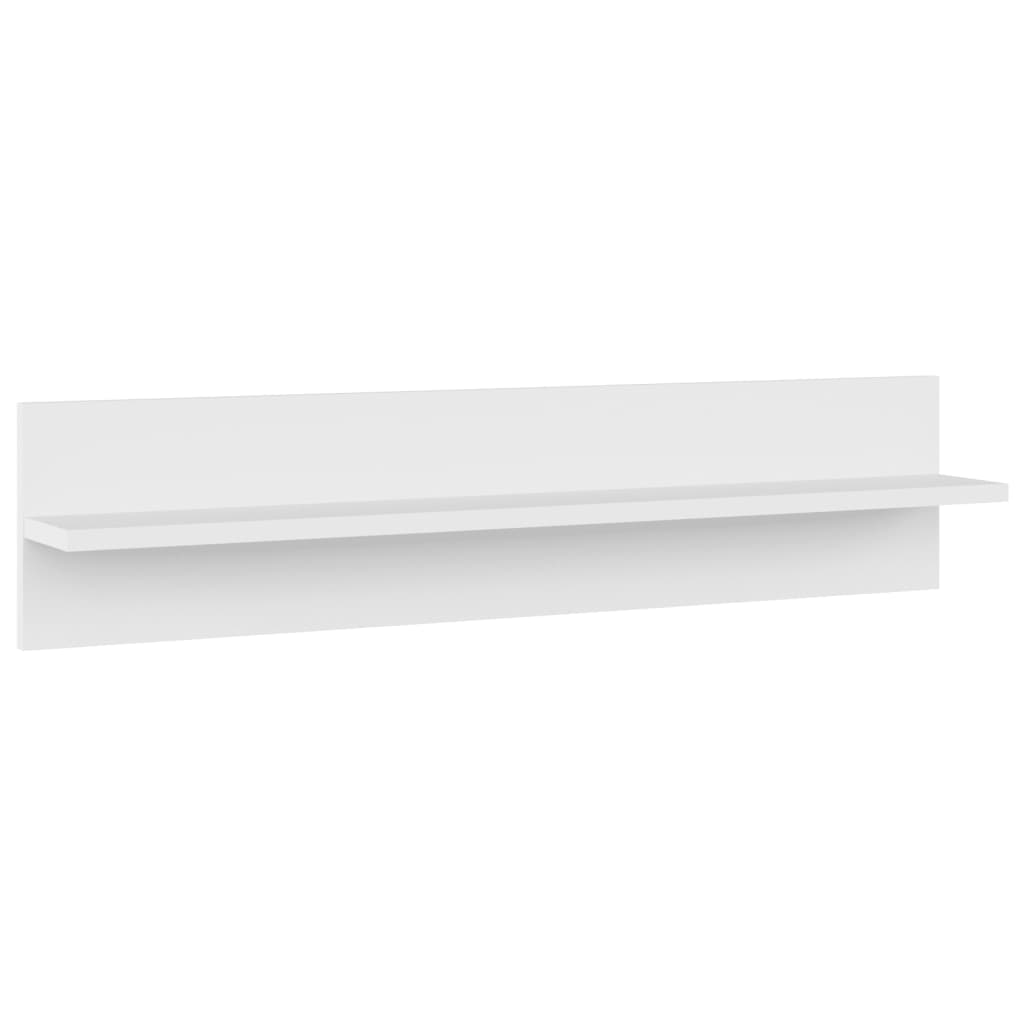 Étagères murales 2 pcs Blanc 80x11,5x18 cm bois d'ingénierie - XIOS