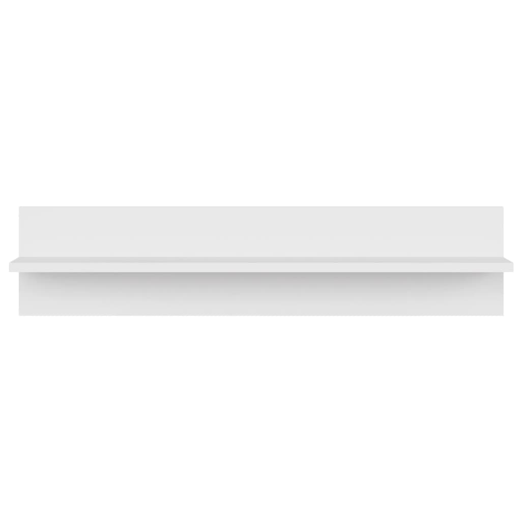 Étagères murales 2 pcs Blanc 80x11,5x18 cm bois d'ingénierie - XIOS