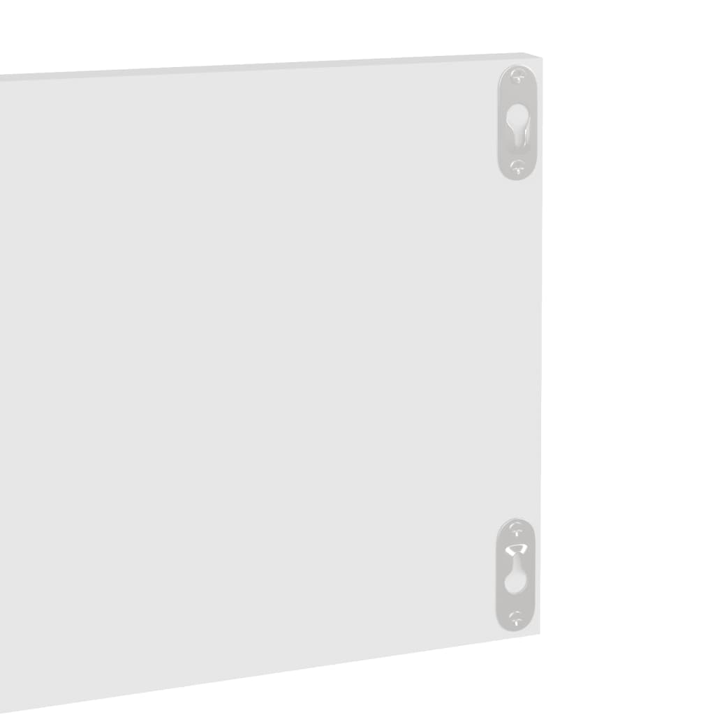 Étagères murales 2 pcs Blanc 80x11,5x18 cm bois d'ingénierie - XIOS