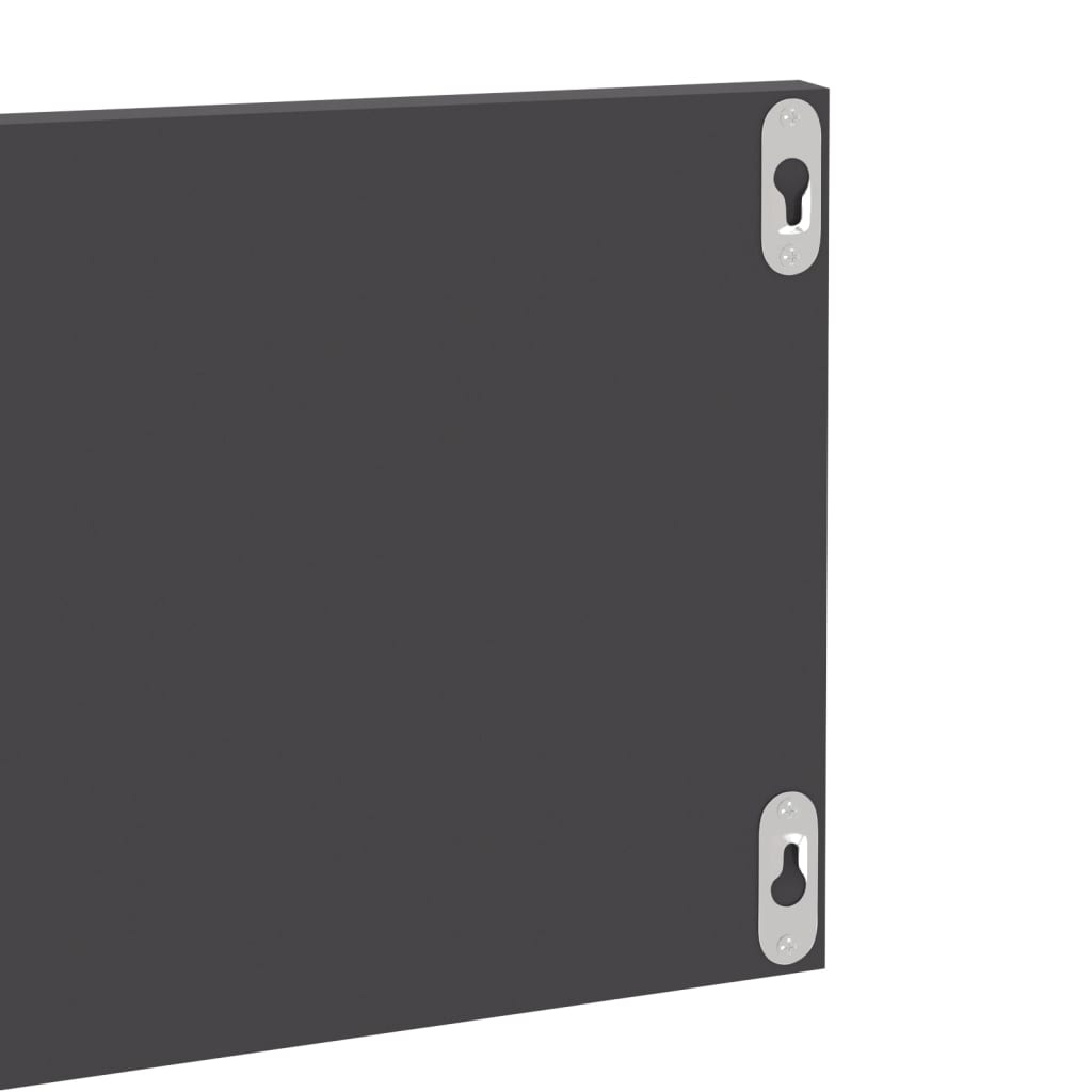 Étagères murales 4 pcs gris brillant bois d'ingénierie - XIOS