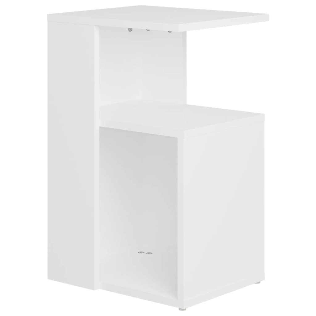 Table d'appoint Blanc 36x30x56 cm Bois d’ingénierie - XIOS