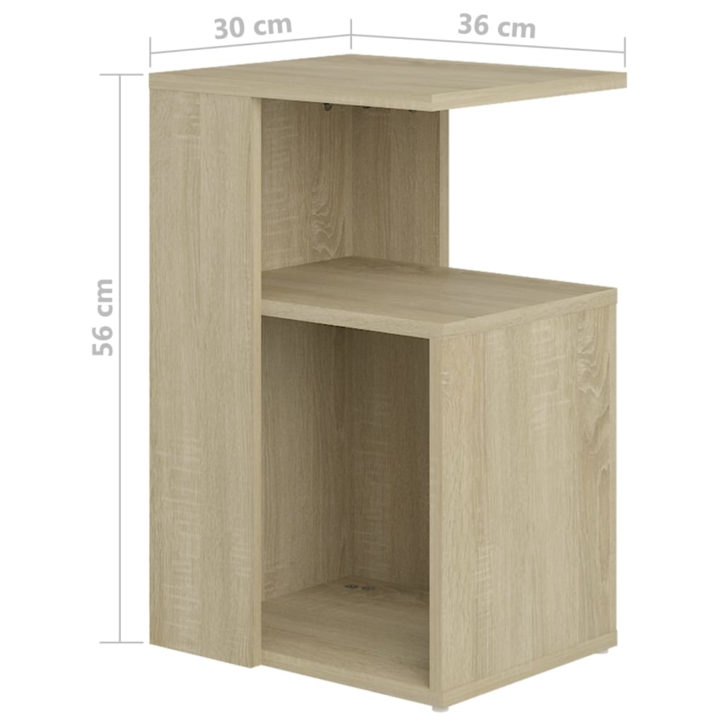 Table d'appoint Chêne sonoma 36x30x56 cm Bois d’ingénierie - XIOS