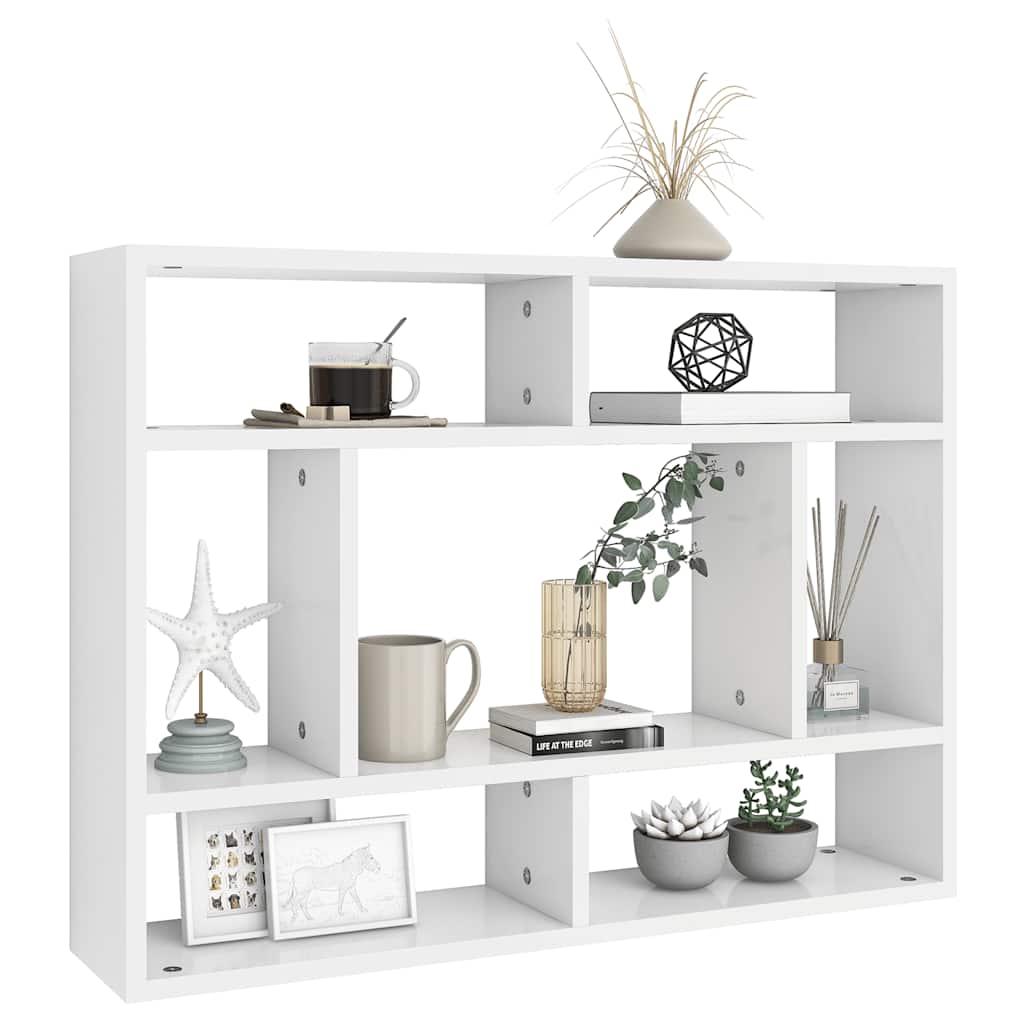 Étagère murale Blanc 75x16x55 cm Bois d’ingénierie - XIOS