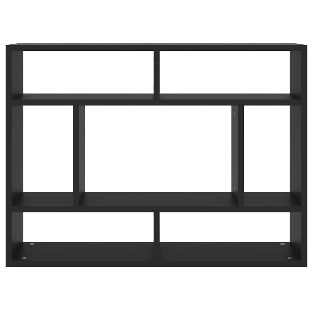 Étagère murale Noir 75x16x55 cm Bois d'ingénierie - XIOS