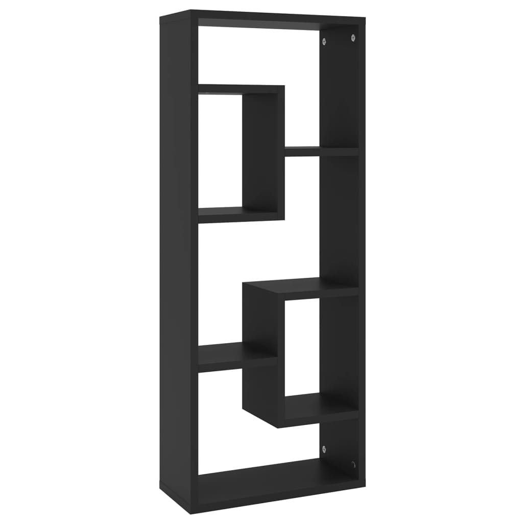 Étagère murale Noir 36x16x90 cm Bois d'ingénierie - XIOS