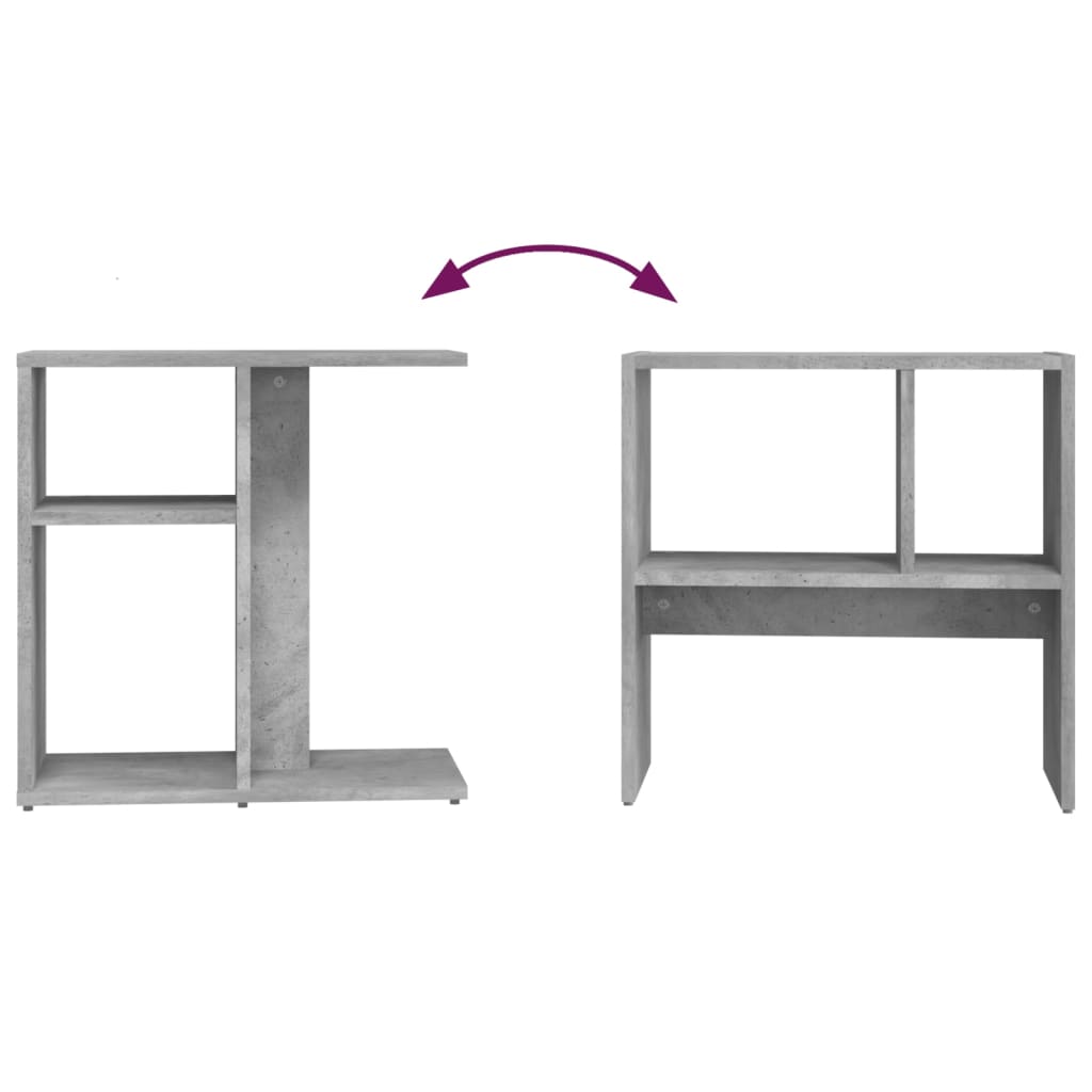 Table d'appoint Gris béton 50x30x50 cm Bois d’ingénierie - XIOS
