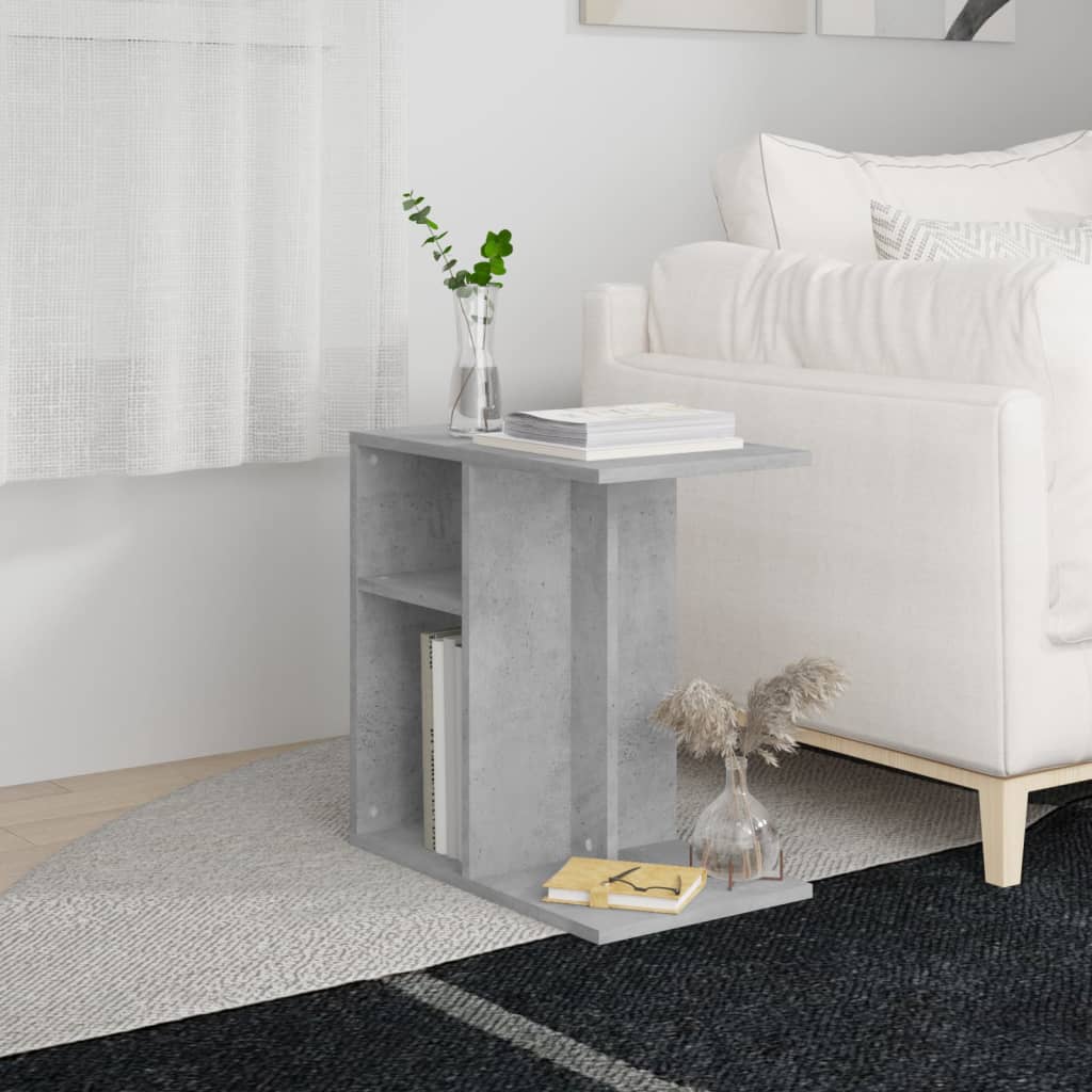Table d'appoint Gris béton 50x30x50 cm Bois d’ingénierie - XIOS