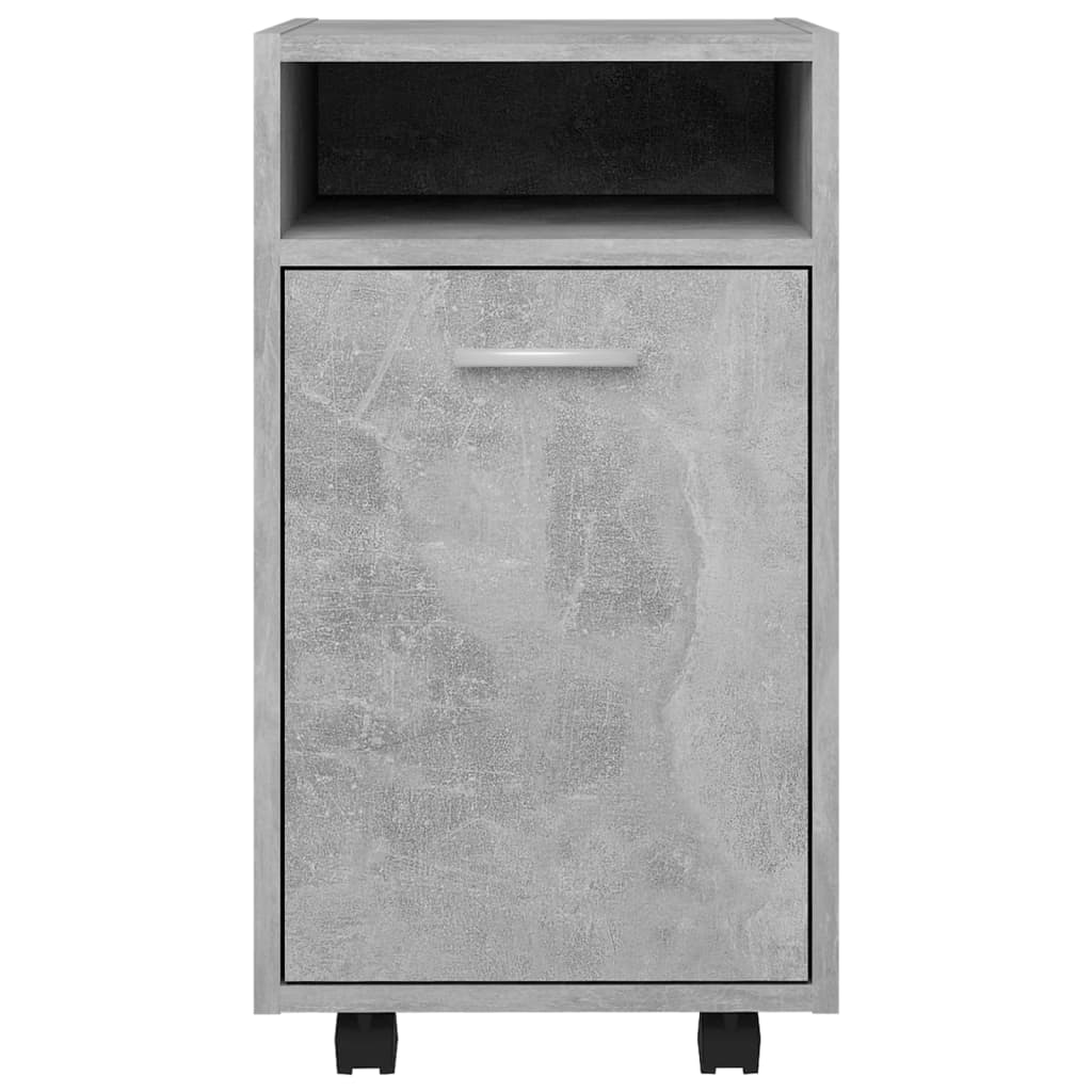 Armoire latérale et roues Gris béton 33x38x60cm Bois ingénierie - XIOS