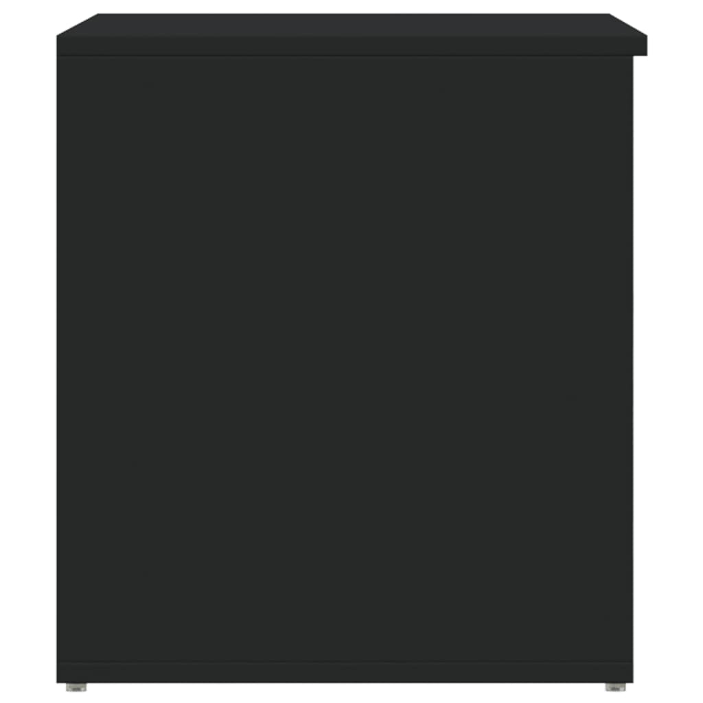 Coffre de rangement Noir 84x42x46 cm Bois d'ingénierie - XIOS