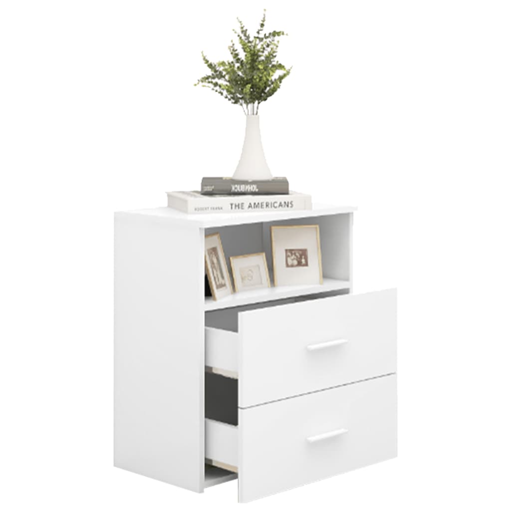 Table de chevet Blanc 50x32x60 cm - XIOS