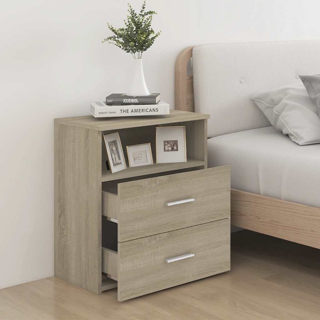 Tables de chevet 2 pcs Chêne sonoma 50x32x60 cm - XIOS