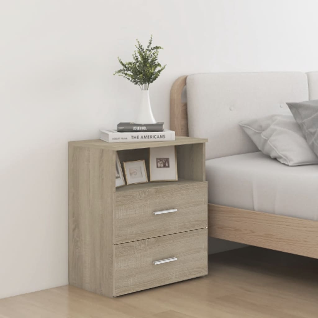 Tables de chevet 2 pcs Chêne sonoma 50x32x60 cm - XIOS