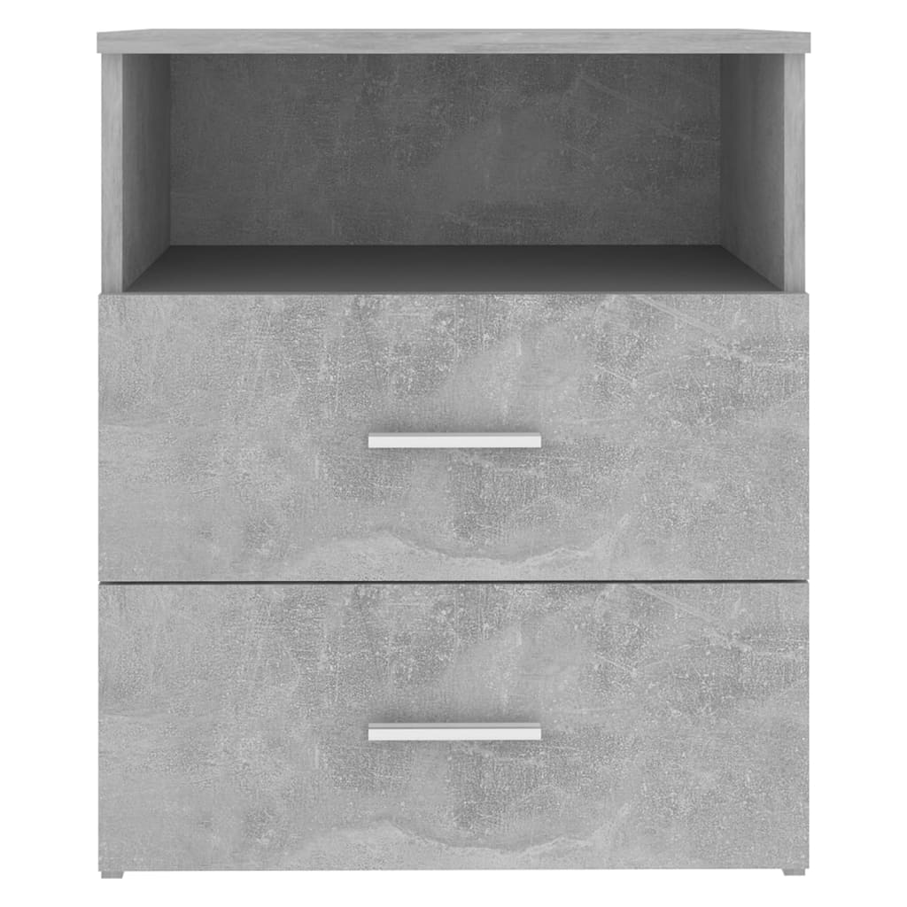 Tables de chevet 2 pcs Gris béton 50x32x60 cm - XIOS