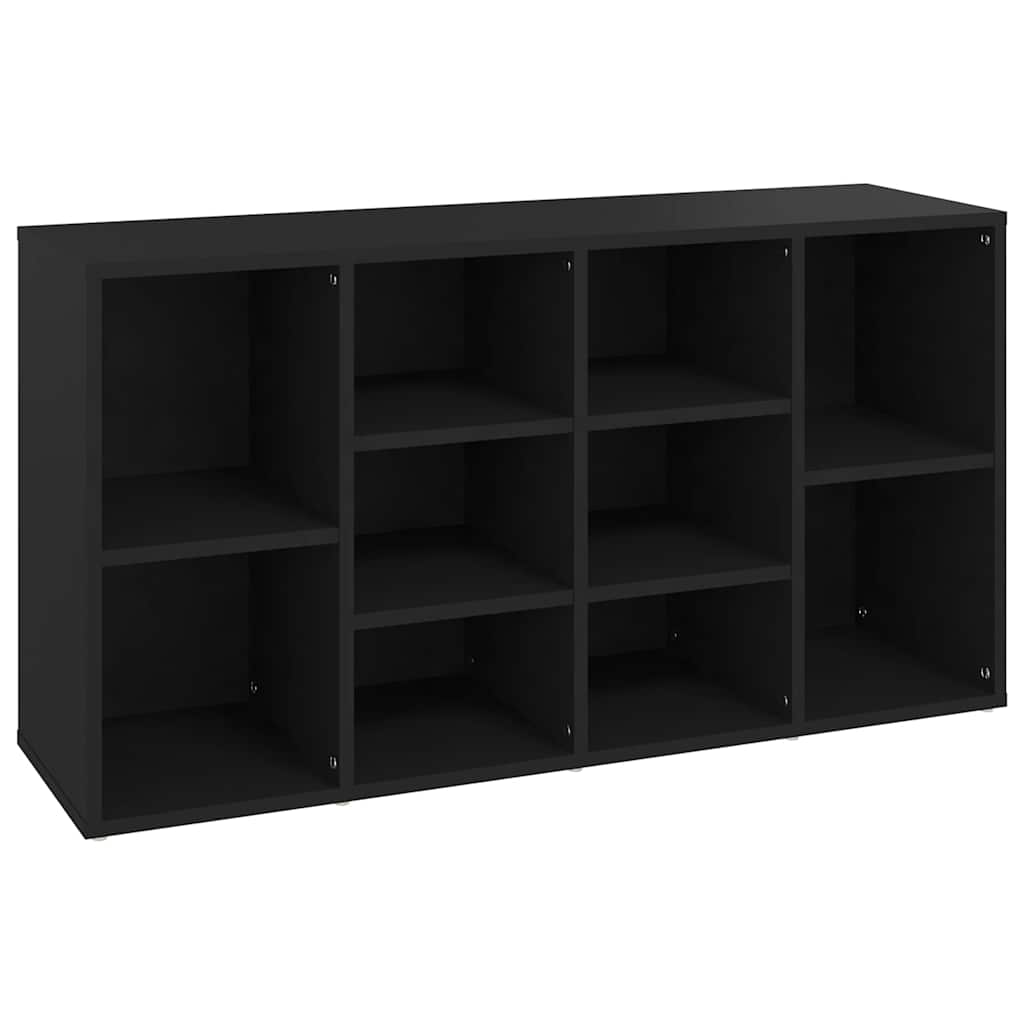 Banc à chaussures Noir 103x30x55 cm Bois d’ingénierie - XIOS