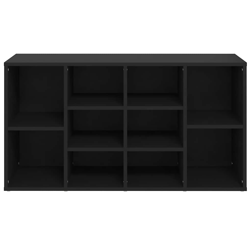 Banc à chaussures Noir 103x30x55 cm Bois d’ingénierie - XIOS