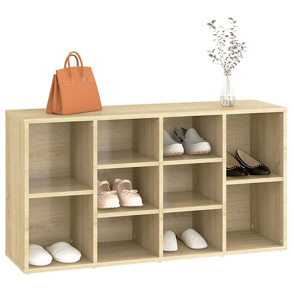 Banc à chaussures Chêne sonoma 103x30x55 cm Bois d’ingénierie - XIOS