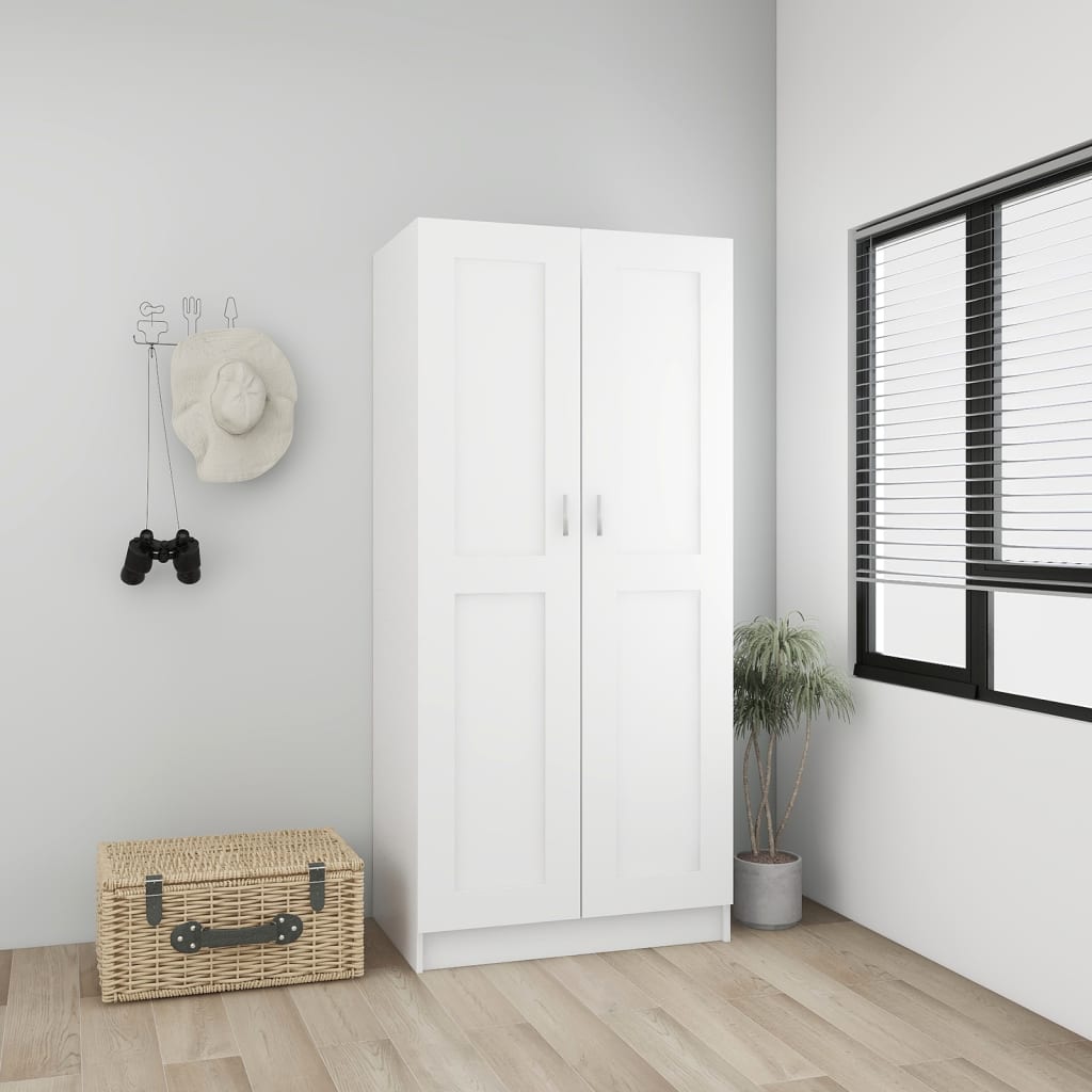 Garde-robe Blanc 82,5x51,5x180 cm Aggloméré Armoires vidaXL