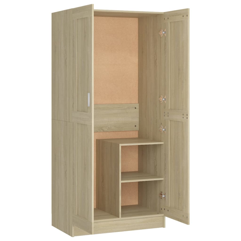 Garde-robe Chêne sonoma 82,5x51,5x180 cm Bois d’ingénierie Armoires vidaXL