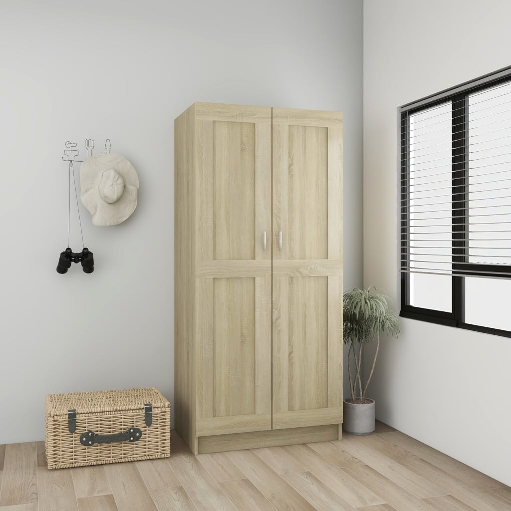 Garde-robe Chêne sonoma 82,5x51,5x180 cm Bois d’ingénierie