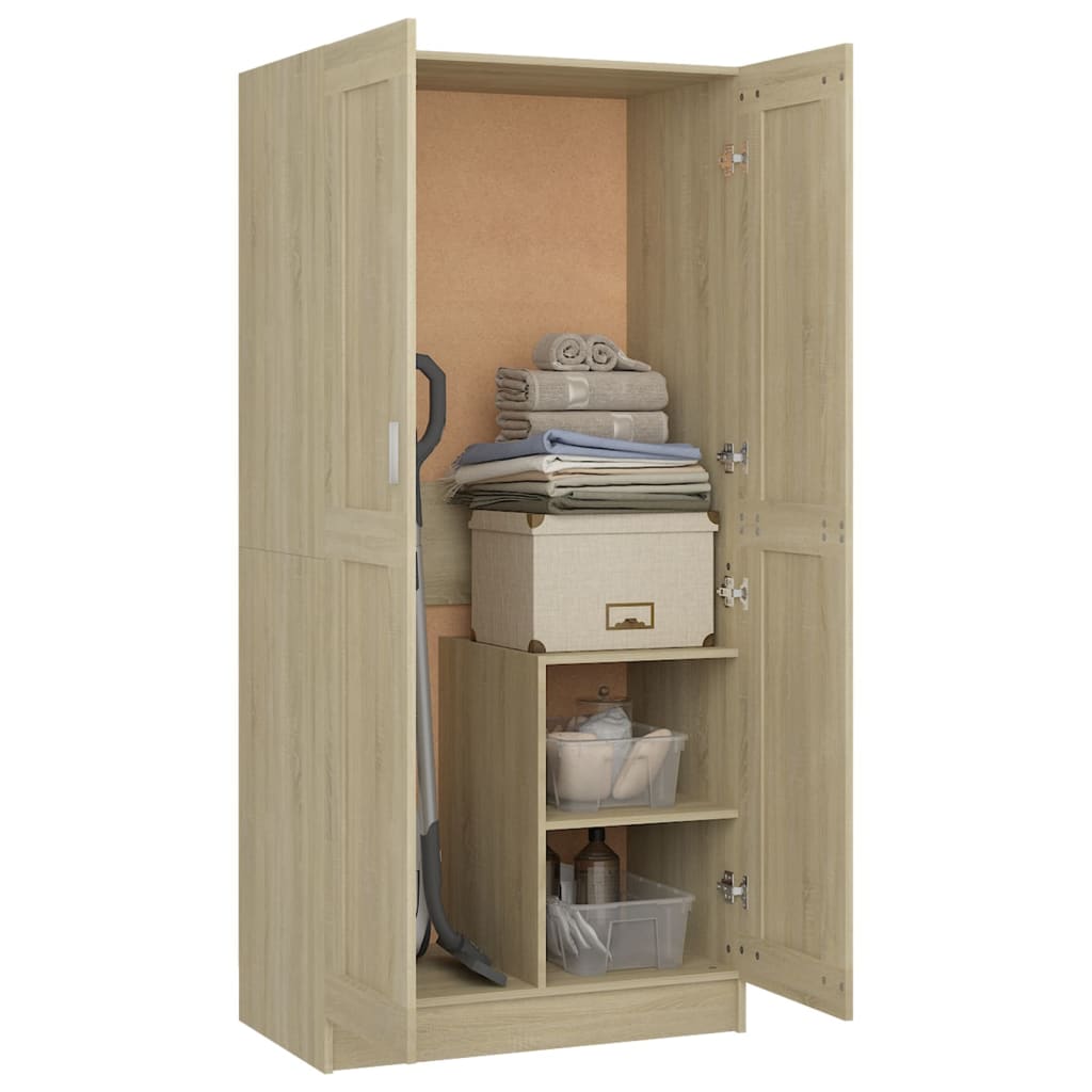 Garde-robe Chêne sonoma 82,5x51,5x180 cm Bois d’ingénierie