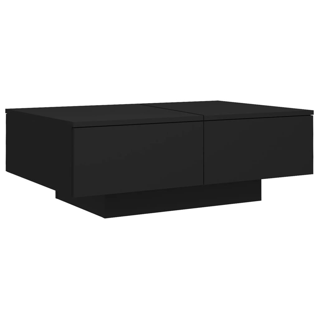 Table basse Noir 90x60x31 cm Bois d’ingénierie - XIOS