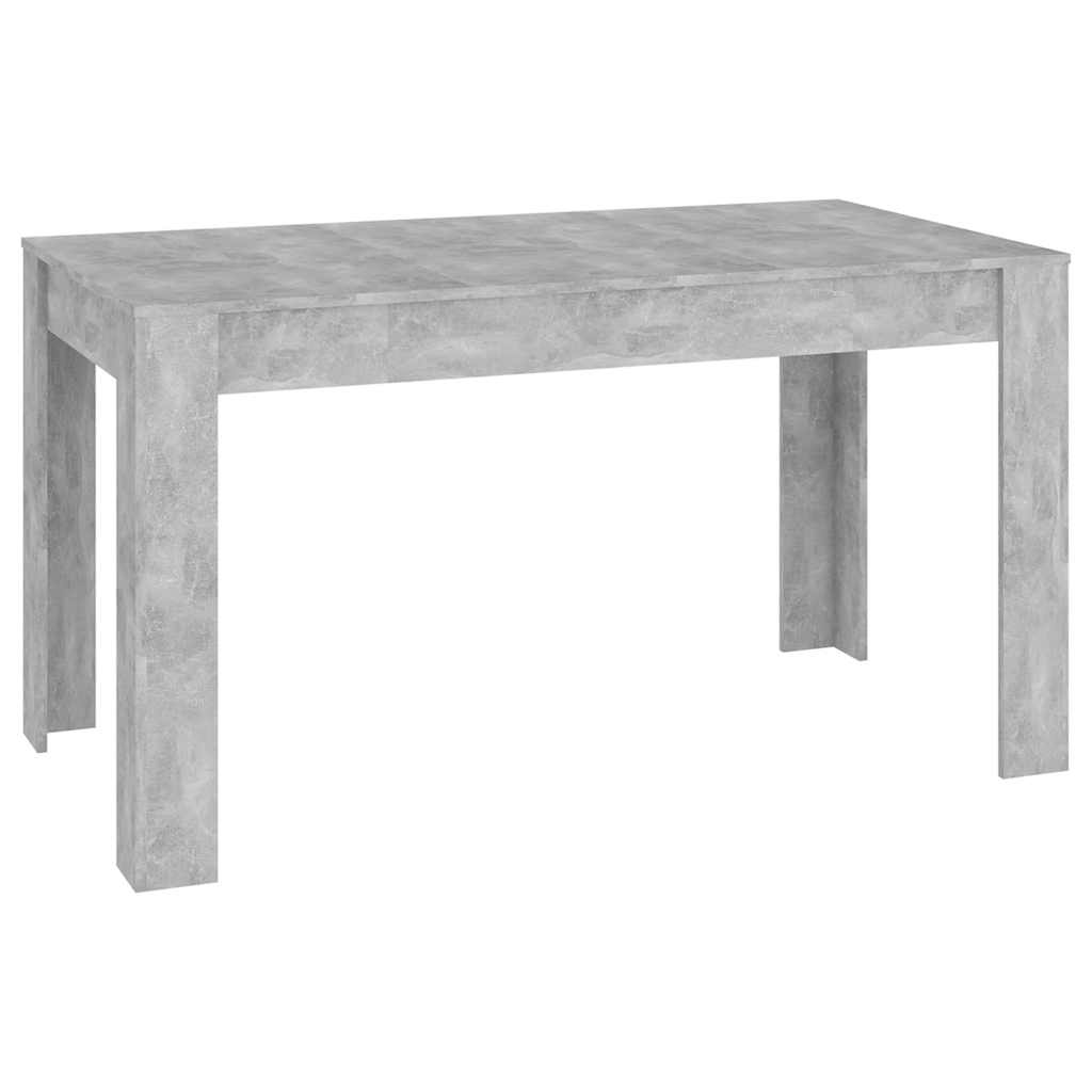 Table à manger Gris béton 140x74,5x76 cm Bois d'ingénierie - XIOS