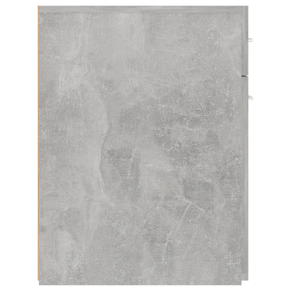 Armoire d'apothicaire Gris béton 20x45,5x60 cm Bois ingénierie