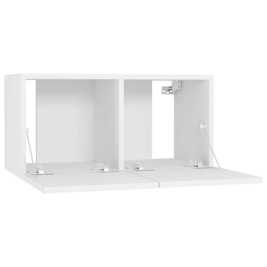 Meubles TV suspendus 3 pcs Blanc 60x30x30 cm - XIOS
