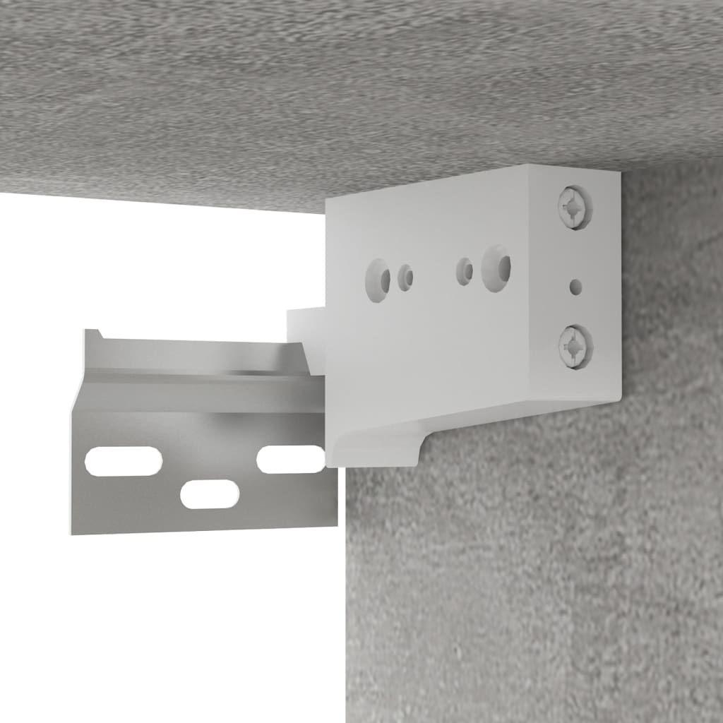 Meuble TV suspendu Gris béton 60x30x30 cm - XIOS