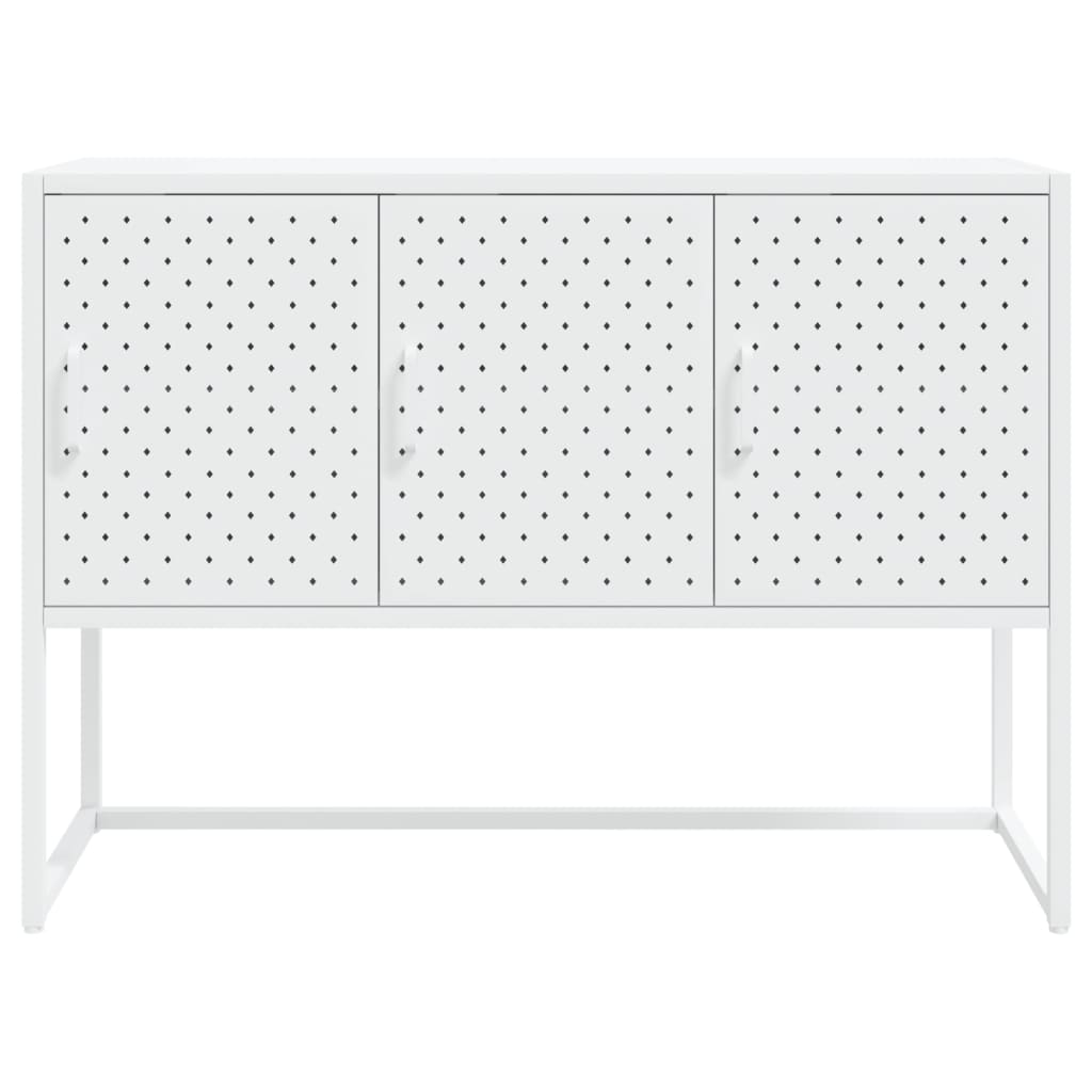 Buffet Blanc 105x35x75 cm Acier - XIOS