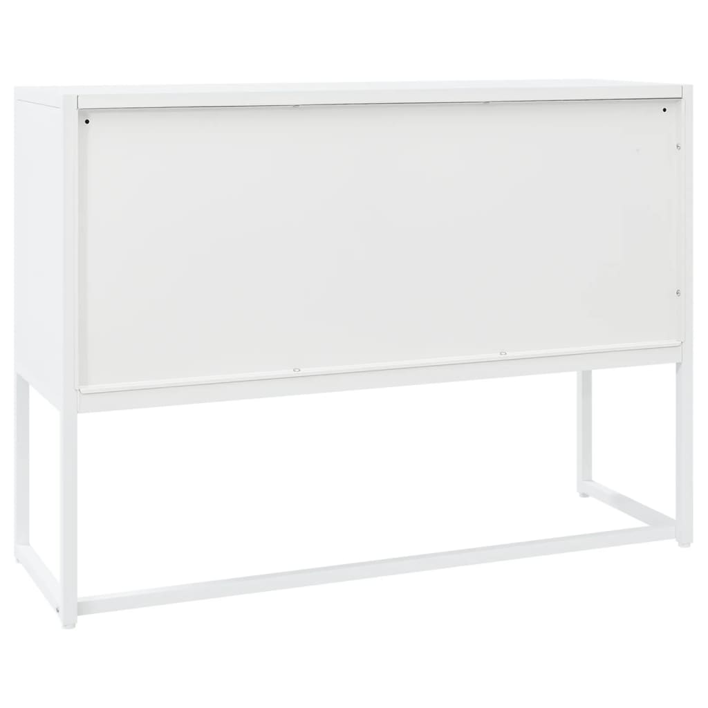 Buffet Blanc 105x35x75 cm Acier - XIOS