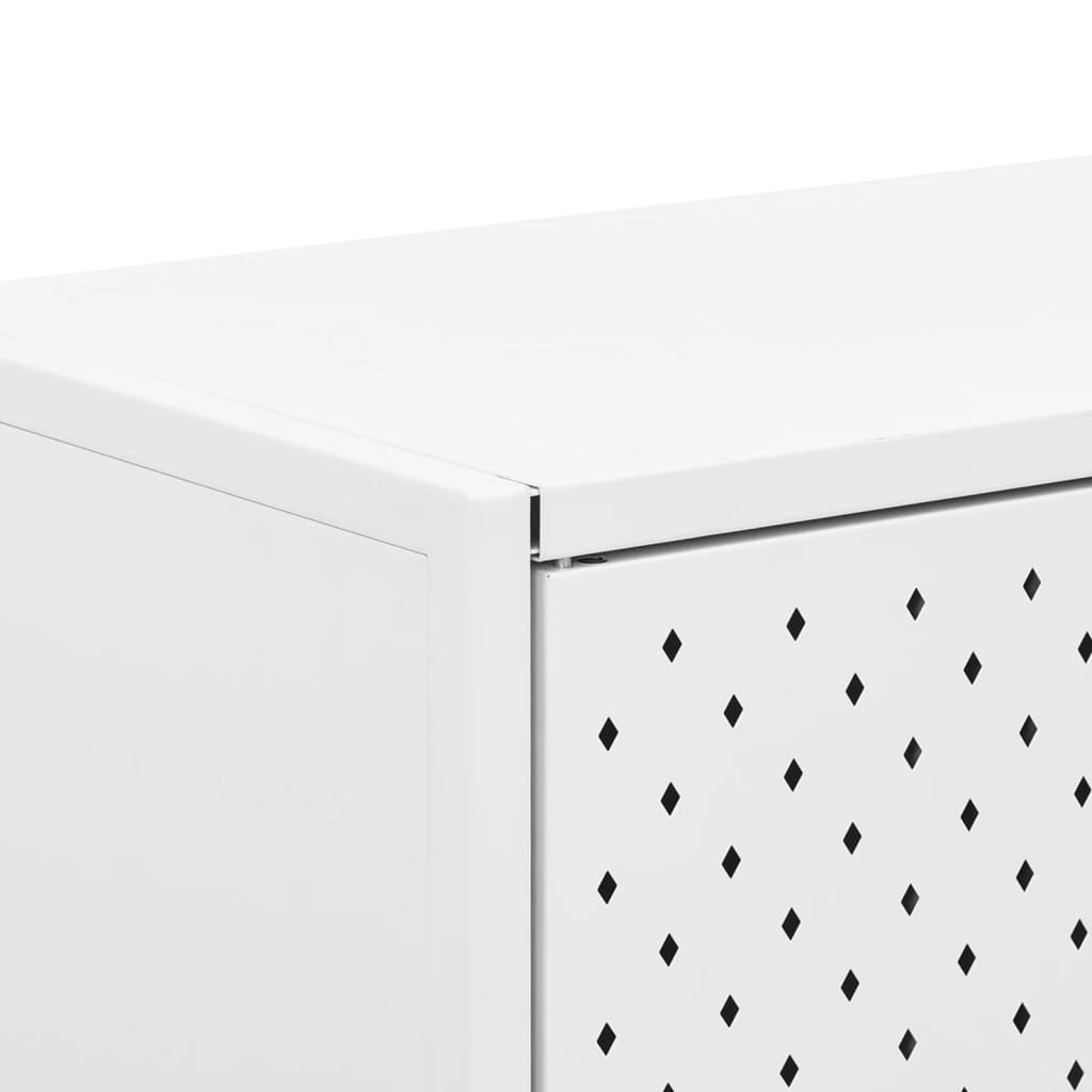 Buffet Blanc 105x35x75 cm Acier - XIOS