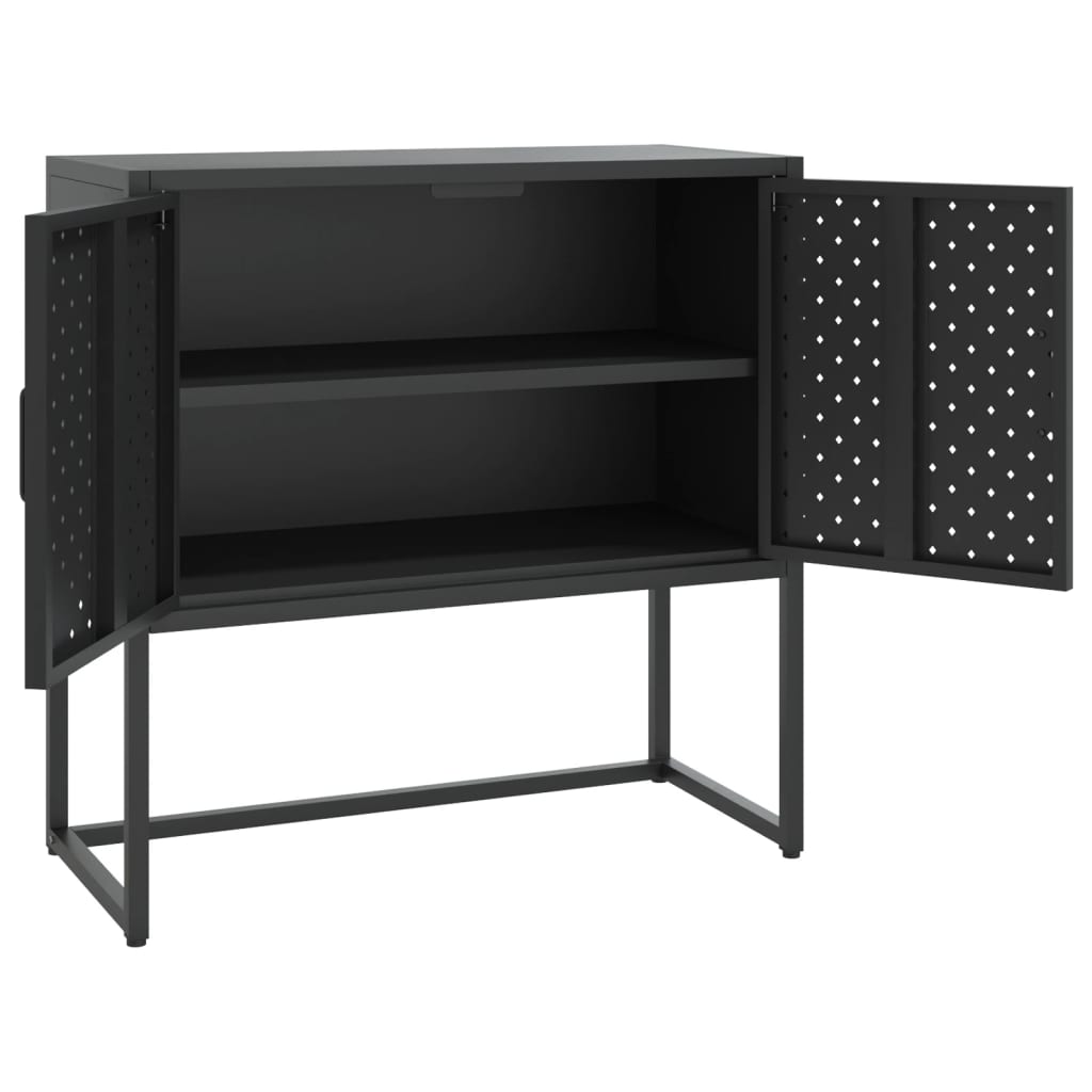 Buffet Noir 75x35x75 cm Acier - XIOS
