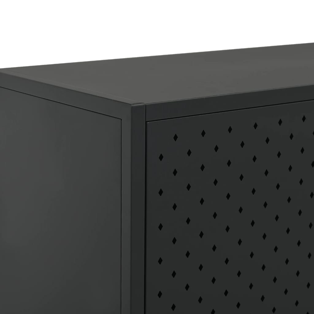 Buffet Noir 75x35x75 cm Acier - XIOS