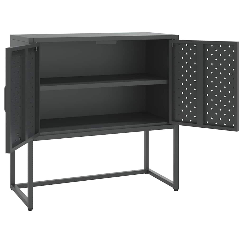 Buffet Anthracite 75x35x75 cm Acier - XIOS
