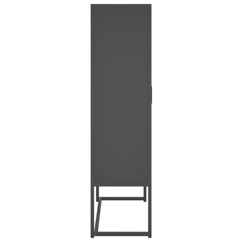 Buffet haut Anthracite 80x35x135 cm Acier - XIOS