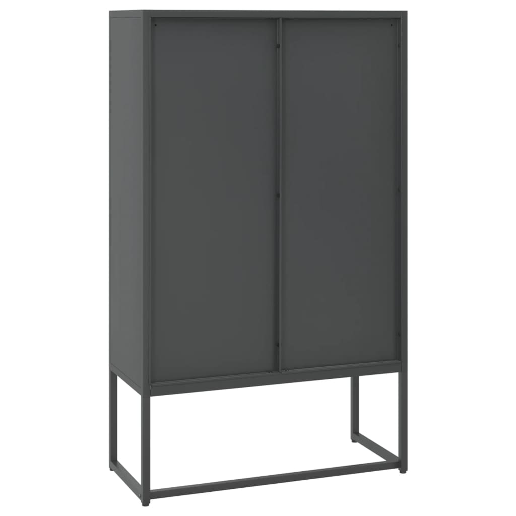 Buffet haut Anthracite 80x35x135 cm Acier - XIOS