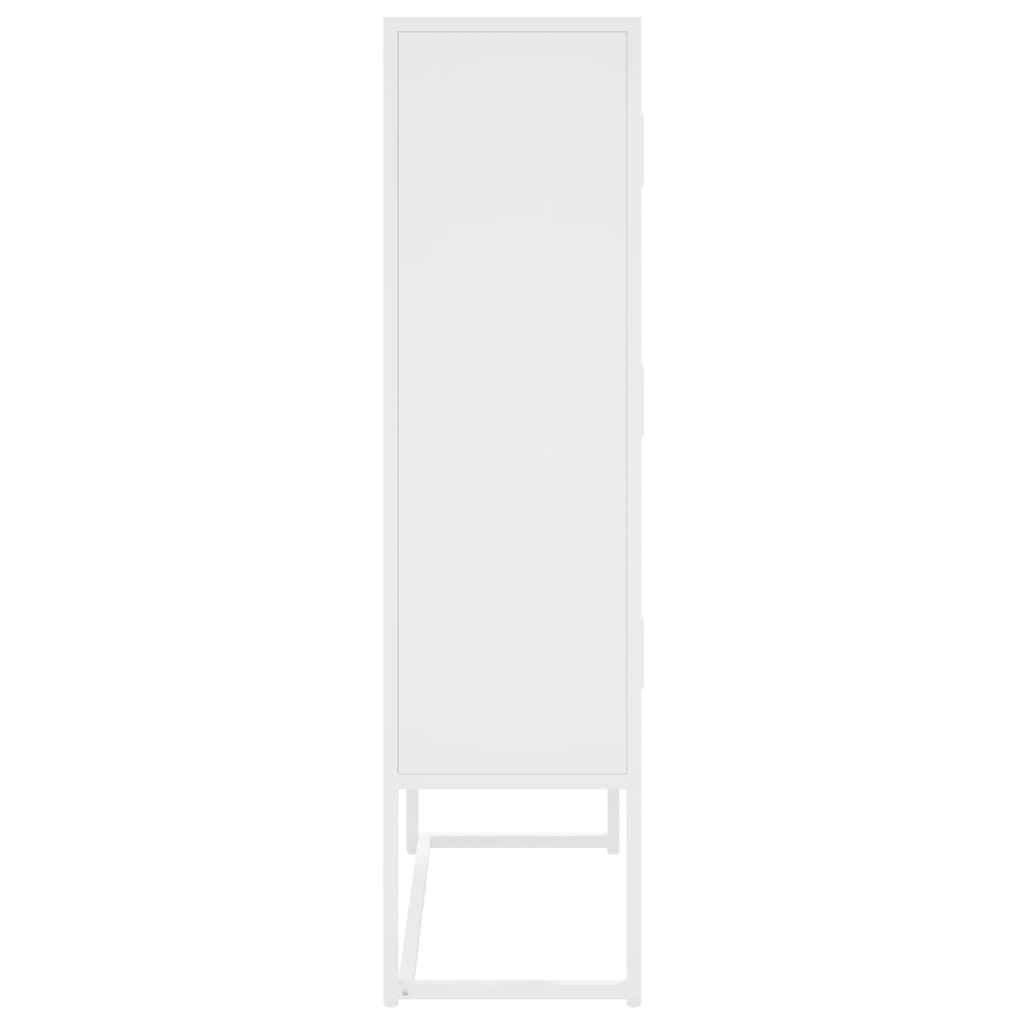 Buffet haut Blanc 80x35x135 cm Acier