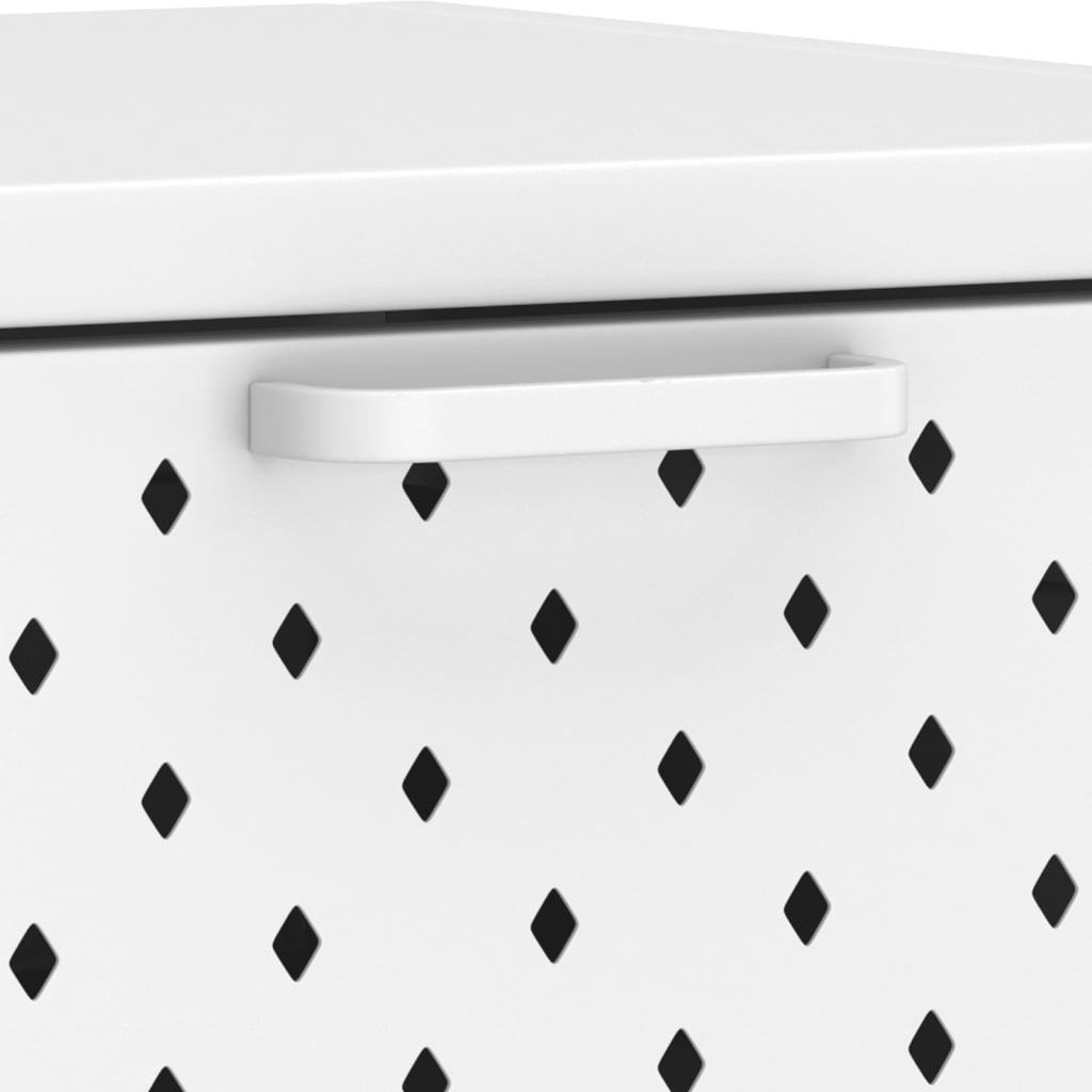 Table console Blanc 72x35x75 cm Acier