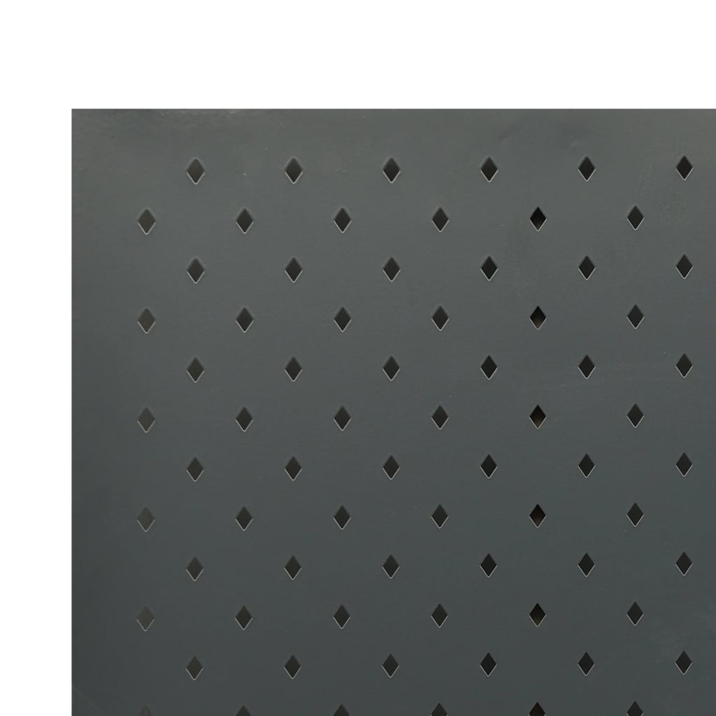 Cloison de séparation 4 panneaux Anthracite 160x180 cm Acier