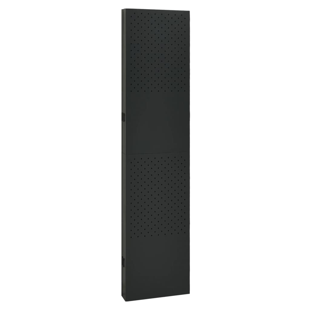 Cloison de séparation 5 panneaux Noir 200x180 cm Acier - XIOS